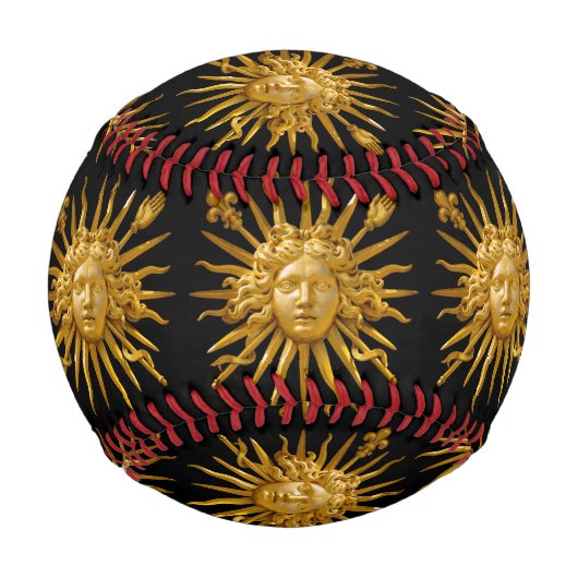 Symbol von Louis XIV der Sonnenkönig Baseball (Rückseite)