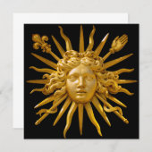 Symbol von Louis XIV der Sonnenkönig Dankeskarte (Vorne/Hinten)