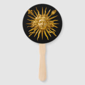 Symbol von Louis XIV der Sonnenkönig Fächer (Rückseite)