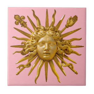 Symbol von Louis XIV der Sonnenkönig Fliese