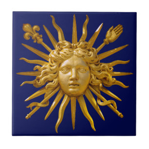 Symbol von Louis XIV der Sonnenkönig Fliese