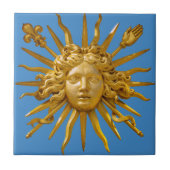 Symbol von Louis XIV der Sonnenkönig Fliese (Vorderseite)