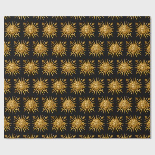 Symbol von Louis XIV der Sonnenkönig Geschenkpapier (Flach)