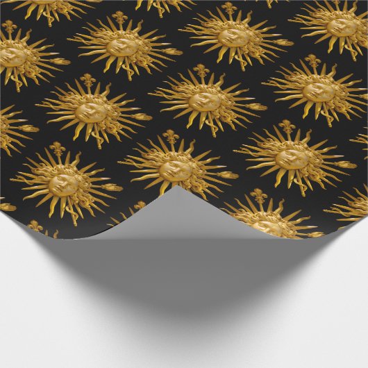 Symbol von Louis XIV der Sonnenkönig Geschenkpapier (Ecke)