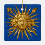 Symbol von Louis XIV der Sonnenkönig Keramikornament (Rückseite)