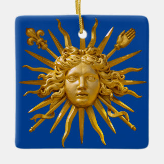 Symbol von Louis XIV der Sonnenkönig Keramikornament