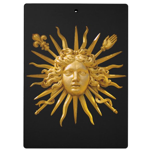 Symbol von Louis XIV der Sonnenkönig Klemmbrett (Rückseite)