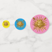 Symbol von Louis XIV der Sonnenkönig Konfetti (Vorderseiten)