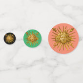 Symbol von Louis XIV der Sonnenkönig Konfetti (Rückseiten)