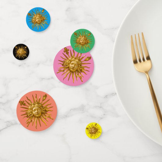 Symbol von Louis XIV der Sonnenkönig Konfetti (Gruppe)