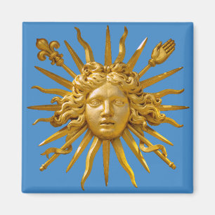 Symbol von Louis XIV der Sonnenkönig Magnet