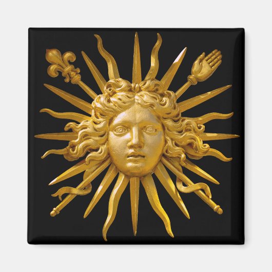 Symbol von Louis XIV der Sonnenkönig Magnet (Vorne)