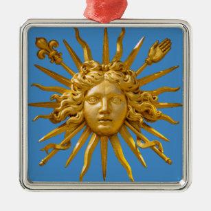 Symbol von Louis XIV der Sonnenkönig Ornament Aus Metall