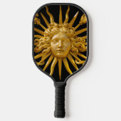 Symbol von Louis XIV der Sonnenkönig Pickleball Schläger (Rückseite)