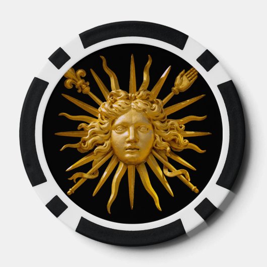 Symbol von Louis XIV der Sonnenkönig Pokerchips (Rückseite)