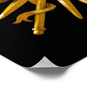 Symbol von Louis XIV der Sonnenkönig Poster (Ecke)