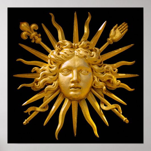 Symbol von Louis XIV der Sonnenkönig Poster (Vorne)