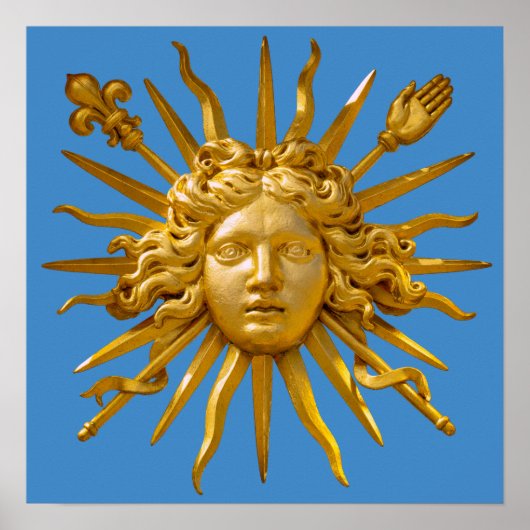 Symbol von Louis XIV der Sonnenkönig Poster (Vorne)