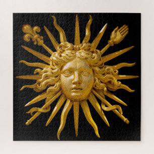 Symbol von Louis XIV der Sonnenkönig Puzzle