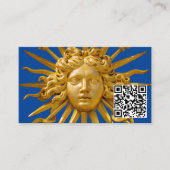 Symbol von Louis XIV der Sonnenkönig - QR-Code Visitenkarte (Vorderseite)