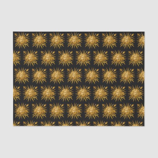 Symbol von Louis XIV der Sonnenkönig Seidenpapier (Vorderseite)