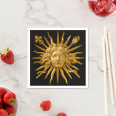 Symbol von Louis XIV der Sonnenkönig Serviette (Beispiel)