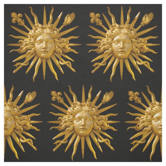 Symbol von Louis XIV der Sonnenkönig Stoff (Muster)