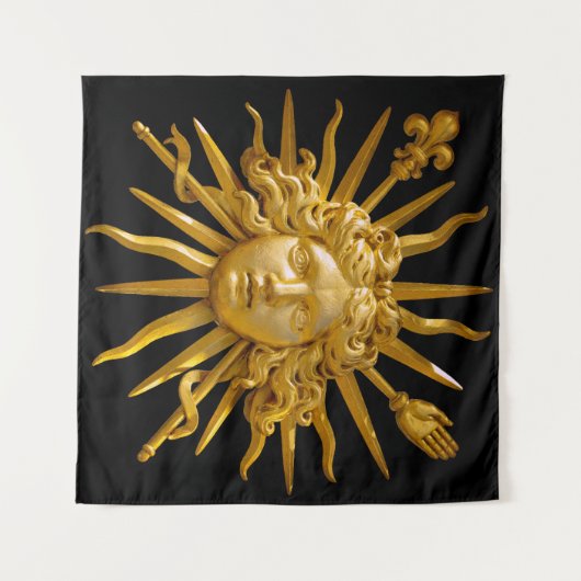 Symbol von Louis XIV der Sonnenkönig Wandteppich (Vorderseite (Horizontal))