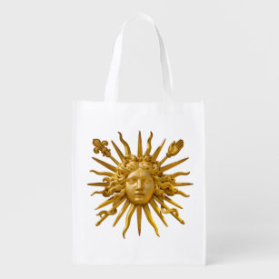 Symbol von Louis XIV der Sonnenkönig Wiederverwendbare Einkaufstasche
