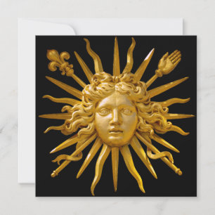 Symbol von Ludwig XIV. dem Sonnenkönig Einladung