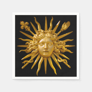 Symbol von Ludwig XIV. dem Sonnenkönig Serviette