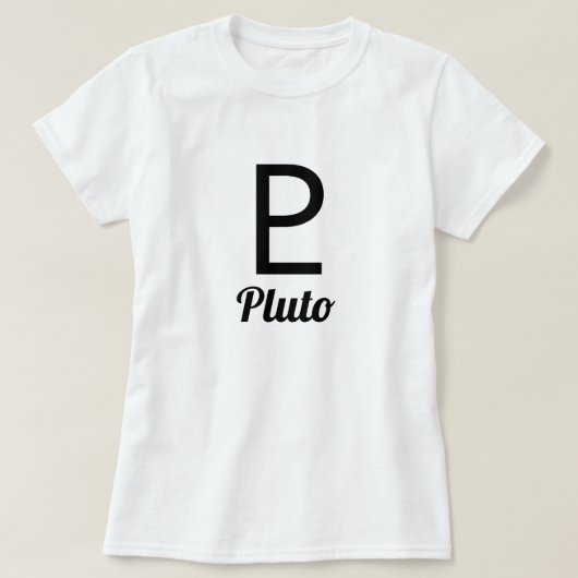 Symbol von Pluto T-Shirt (Design vorne)