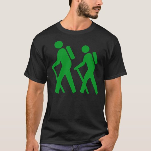 Symbol Wanderung T-Shirt (Vorderseite)