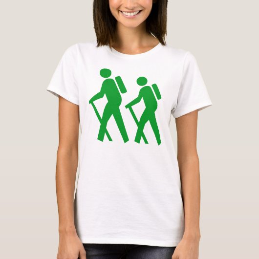 Symbol Wanderung T-Shirt (Vorderseite)