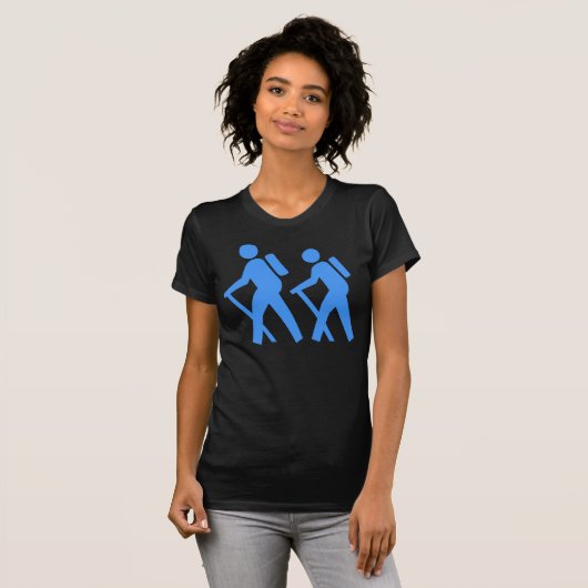 Symbol Wanderung T-Shirt (Vorne ganz)