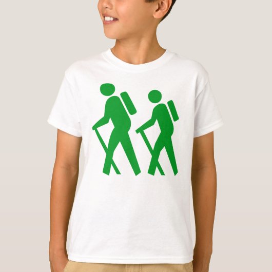 Symbol Wanderung T-Shirt (Vorderseite)