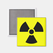 Symbol-Warnzeichen für die Signatur der Strahlstru Magnet (Vorderseite/Rückseite)