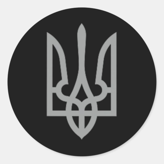 Symbol Zelensky  Runder Aufkleber (Vorderseite)