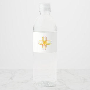 Symbol Zia Sun Geschenkidee Wasserflaschenetikett