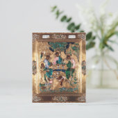 Symbol zur Darstellung von Abraham und den drei En Postkarte (Stehend Vorderseite)