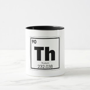 Symbolchemieformel des chemischen Elements des Tasse