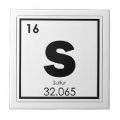Symbolchemieformel g des chemischen Elements des Fliese (Vorderseite)