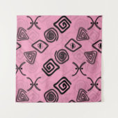 Symbole auf Rosa. Wandteppich (Vorderseite (Horizontal))