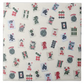 Symbole aus Mahjong auf Abzeichen Fliese (Vorderseite)