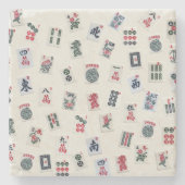 Symbole aus Mahjong Steinuntersetzer (Vorderseite)