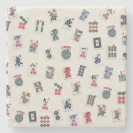 Symbole aus Mahjong Steinuntersetzer