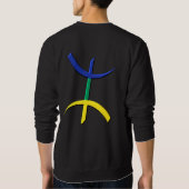 symbole aza Flagge berbere Sweatshirt (Rückseite)