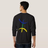symbole aza Flagge berbere Sweatshirt (Schwarz voll)