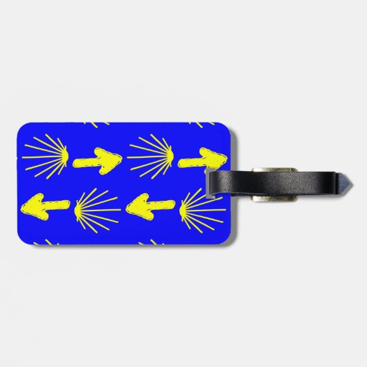 Symbole Camino Des Santiago Gepäckanhänger (Rückseite horizontal)