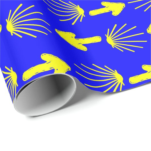 Symbole Camino Des Santiago Geschenkpapier (Rolleneckpunkt)